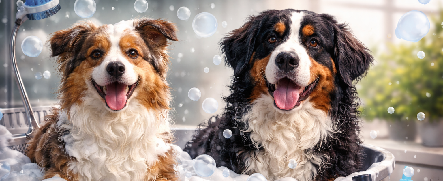 Baño profesional para perros en Groomia